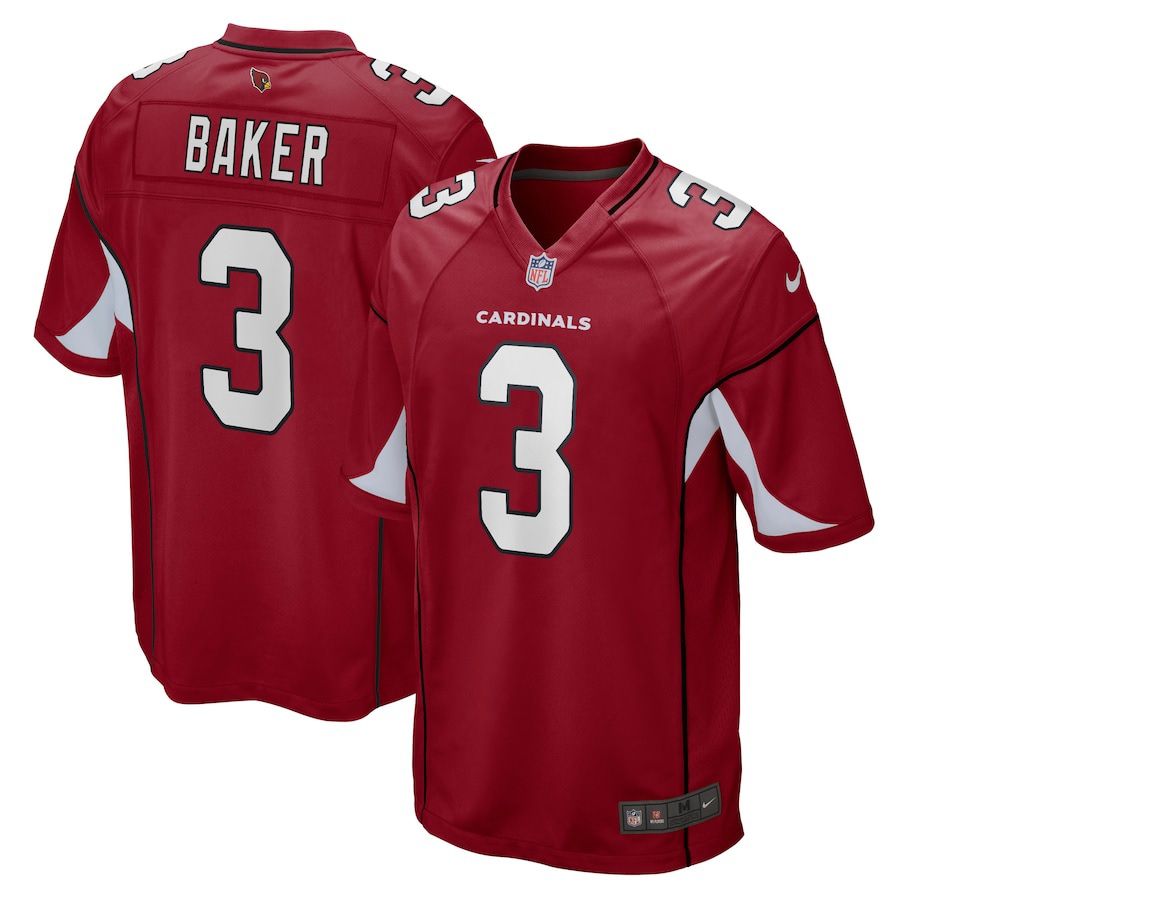 Men Arizona Cardinals #3 Budda Baker Nike Cardinal Game NFL Jersey